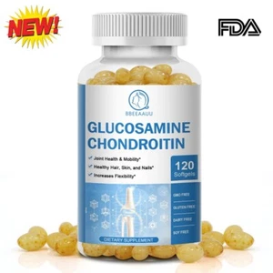 Glucosamine Chondroitin MSM & Vitamin D3 Bones, Joint Support Immunity Boost - Picture 1 of 10