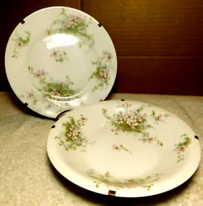 Limoges Frankreich ~ Theodore Haviland 7 1/2" Wandteller & 7 1/2" Wandschale mit Aufhängern - Bild 1 von 24