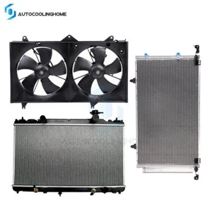 Radiator Condenser & Cooling Fan Assembly Kit For 2002 03 04-2006 Toyota Camry - Imagen 1 de 12