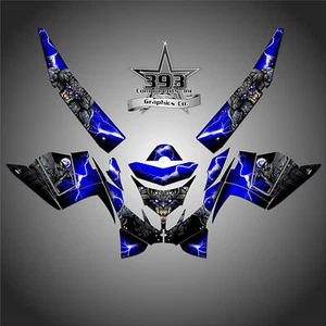 POLARIS IQ RACER 2005-2015 CALCOMANÍAS ENVOLVENTES GRÁFICOS CON TÚNEL GUARDIÁN AZUL - Imagen 1 de 1