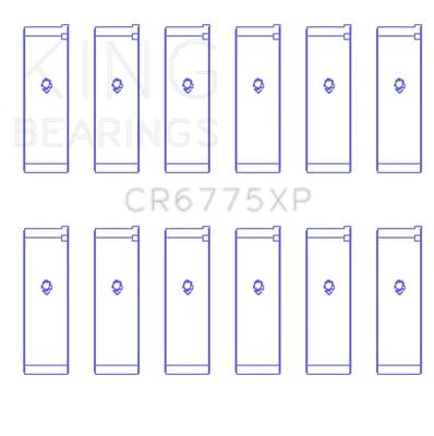 Conjunto de rolamentos de haste King Performance para Nissan VQ35DE (Tamanho STD) - Imagem 1 de 4