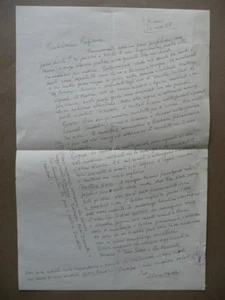 Autografo Mario Vellani Marchi Pittura Lettera Burano 1968 Gastronomia Abitanti - Foto 1 di 1