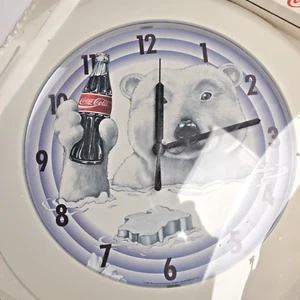 Vintage 1997 COCA COLA ICEBERG WALL CLOCK NIB - Picture 1 of 4