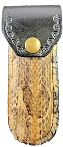 Buck 110 Etui Lederscheide Etui 6265 Scheide Echt Klapperschlangenhaut Messerscheide - Bild 1 von 11