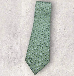 VINEYARD VINES Seidenkrawatte USA grün blau Seestern W: 3,7 Zoll gebraucht, in einwandfreiem Zustand - Bild 1 von 6