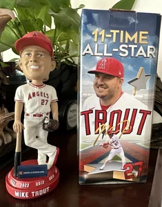 New 11-Time All-Star Game MVP Mike Trout Los Angeles Angels MLB Bobblehead #27 - Picture 1 of 16