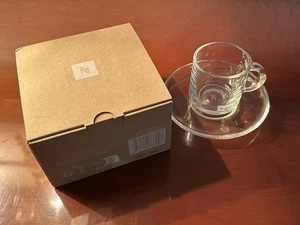 Nespresso Vertuo Espresso Cup und Saucer, 2er-Set, Glas - Bild 1 von 3