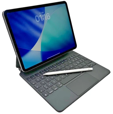 Apple iPad Pro 11 2 Gen 128GB Spacegrey inkl. Apple Pencil 2 und Magic Keyboard - Bild 1 von 4