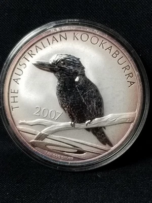 2007 Australia $1 Silver 1oz Kookaburra (BU Condition) KM# 889 - Image 1 of 2