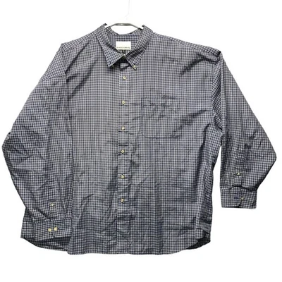 Eagle Crest Shirt Mens Size Big 3X Long Sleeve ButtonUp Checkered Classic Casual - Image 1 of 4