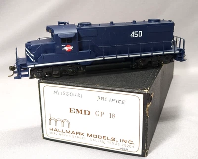 Locomotora diésel escala HO sello de latón MISSOURI PACIFIC EMD GP 18 probada Foto 1 de 4