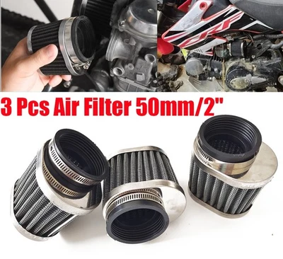 Filtro de admisión de filtro de aire frío de 51 mm para motor Go Kart 3 piezas Foto 1 de 4
