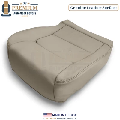 Cubierta de asiento inferior del conductor delantero marfil para Lexus LX470 1998-2007 cuero genuino Foto 1 de 4