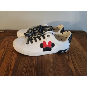 Zapatillas blancas Disney Minnie Mouse de caña baja para mujer talla 7 - Imagen 1 de 7