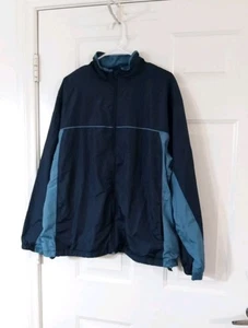 Athletech Windbreaker Jacke Herren Full Zip leicht zweifarbig blau Größe L " - Bild 1 von 6