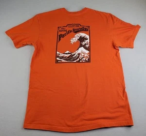 Patagonia Shirt Mens Large L Orange Hokusai Wave Great Pacific Iron Works - Picture 1 of 20