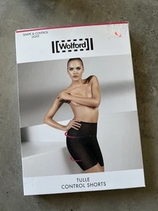 WOLFORD TULLE CONTROL SHORTS shape & control Light size EU 38, USA 8 - Picture 1 of 4