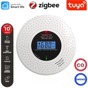 Tuya Rilevatore Combinato Fumo e Monossido di Carbonio - Smart Zigbee con App - Imagen 1 de 10
