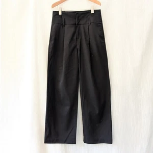 The Frankie Shop Double Waist Pleated Wool/Tencel Blend Trouser Pants, size M - Picture 1 of 12