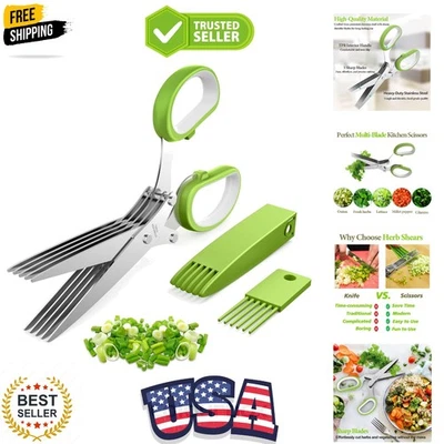 Tijeras de hierbas mejoradas 2025, herramienta cortadora de tijeras de hierbas sin esfuerzo con soporte afilado... Foto 1 de 4