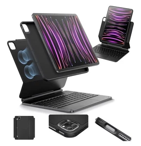 ESR iPad Pro 12.9 Case with Keyboard, Easy-Set Magnetic Stand  for iPad Pro 12.9 - Picture 1 of 17