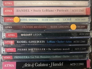 Bulk lot of ATMA Classical CDs (Vocal Susie LeBlanc) As Pictured G43 - Foto 1 di 2