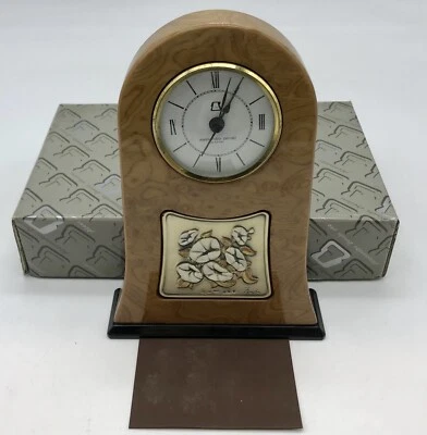 Reloj De Mesa Plata 925% Movimiento Cuarzo Alessandro Zenobi Preziosi - Imagen 1 de 4