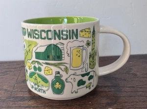 MINT Starbucks Wisconsin Dairy State Been There Series Ceramic Mug Cup 14 oz - Picture 1 of 11