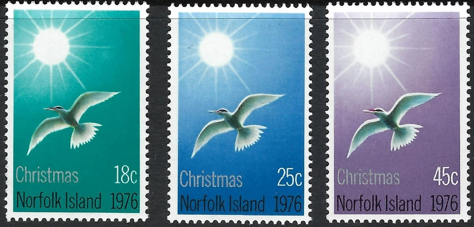 1976 Norfolk Island SG# 176-178 Christmas set of 3 Mint MUH MNH Foto 1 de 1
