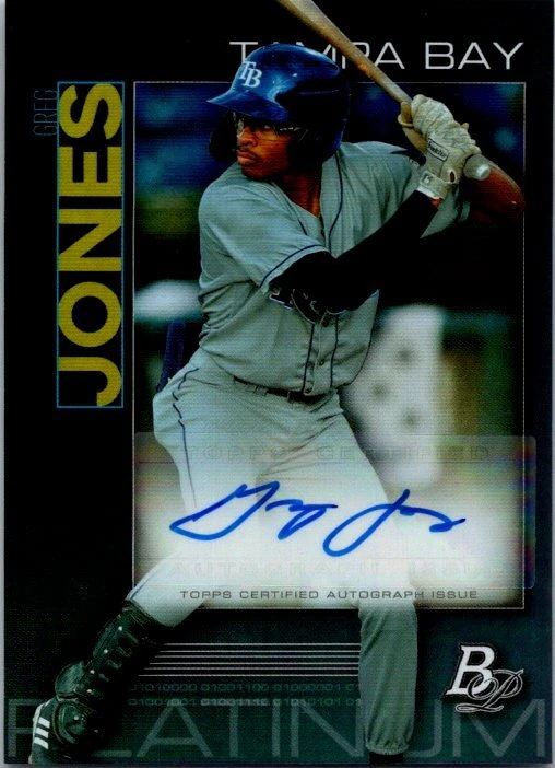 2020 BOWMAN PLATINUM PROSPECTS AUTOGRAPH #TOP-53 GREG JONES - Image 1 of 1