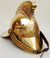 Collectable NSW FB Fireman Helmet Brass Golden Victorian British Halloween Gift
