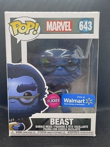 Funko Pop! Vinyl: Marvel - Beast (Flocked) Walmart (Exclusive) #643 W/Protector - Picture 1 of 6