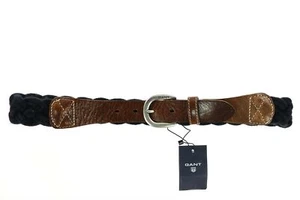GANT 132254 Damengürtel braun Leder/blau Wolle - Bild 1 von 2