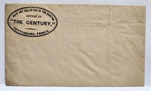 The Century Publication Publishing Co. Advertising Cover - Gettysburg, PA - Picture 1 of 2