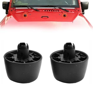 2x BODY RUBBER BUMPER CUSHION HOOD STOPPERS For JEEP For WRANGLER JK 07-18# - Foto 1 di 3