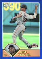 2003 (GIANTS) Topps Chrome Traded Refractors #T69 Jose Cruz Jr.