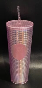 Starbucks Pink Purple Grid 24oz Tumbler. - Bild 1 von 4