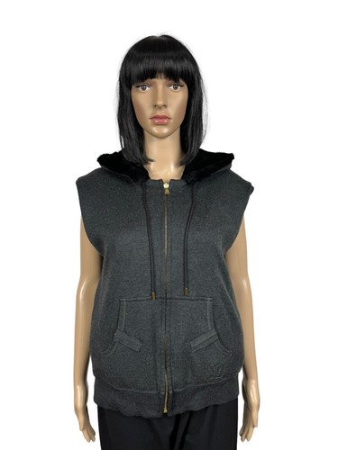 LOUIS VUITTON（LV） Gilet reversibile Louis Vuitton in pelliccia di coniglio cashmere seta taglia L