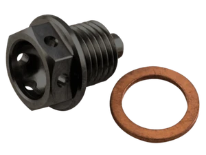 Racebolt Titan Race gebohrt magnetische Ablassschraube M14x1,25x12 (schwarz) - Bild 1 von 5