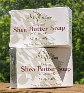 SHEA BUTTER SOAP / VITAMIN E (2 BARS) 3.5oz each bar, Natural Ingredients
