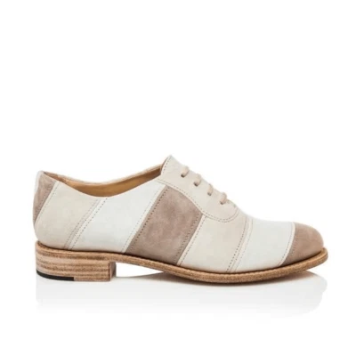 Офис Анджелы Скотт мистер Смит в полоску желтовато-коричневый коричневый кремы размер 37,5 США 7. - Изображение 1 из 4