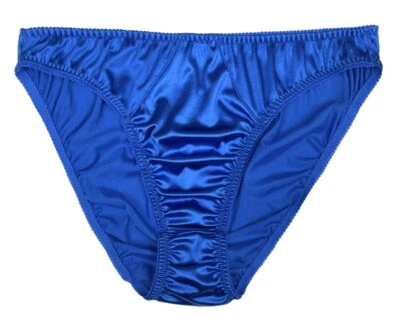 Retro Satin Panty Royal Blue 2XL - Image 1 of 2
