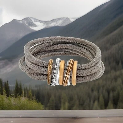 Brighton NEPTUNE'S RINGS Bracelet  JF108T Swarovski Crystals Made in USA  NWT - Image 1 of 3