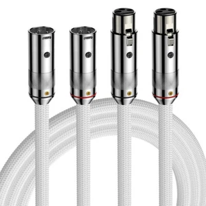 Paar Audiocrast versilbert OFC Kabel HIFI Audio Video Abschirmung Balance XLR Kabel - Bild 1 von 7