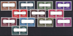 Deutsches Reich Dienstmarken Satz Mi.Nr. 166 - 177 OR Paare postfrisch ** 1942 - Imagen 1 de 1