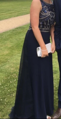 Navy blue prom dress - Image 1 of 3