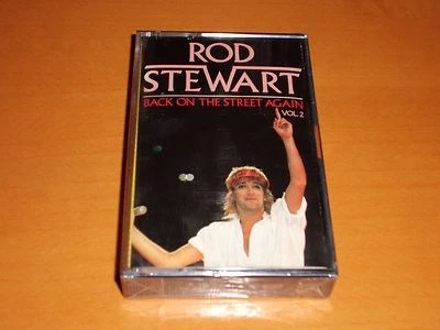 ROD STEWART "BACK ON THE STREET AGAIN VOL.2" CASSETTE TAPE RARE! NEW & SEALED! - Image 1 of 2