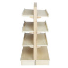  Mini-Verzierung Zusammengebautes Leeres Regal Wooden Shelf Puppenstubenmbel