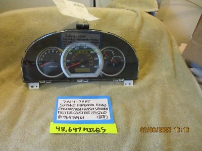 2004-2005 铃木 FORENZA 工厂 DASH 速度计集群 48,697 英里已测试 — 第 1/4 张图片