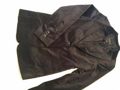 Mujer Banana Republic Blazer Largo y Delgado Terciopelo Negro 0 Foto 1 de 2